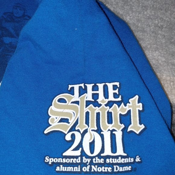 Adidas 2011 Notre Dame THE SHIRT Football Tee - Picture 5 of 8
